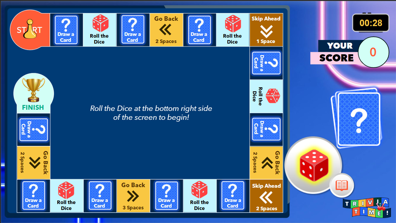 Final Storyline gameplay screen for the game-based knowledge practice experience.